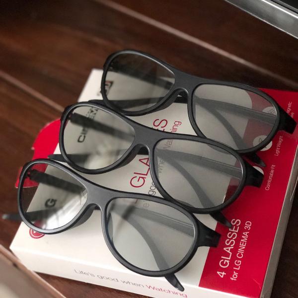 3 óculos 3d lg cinema
