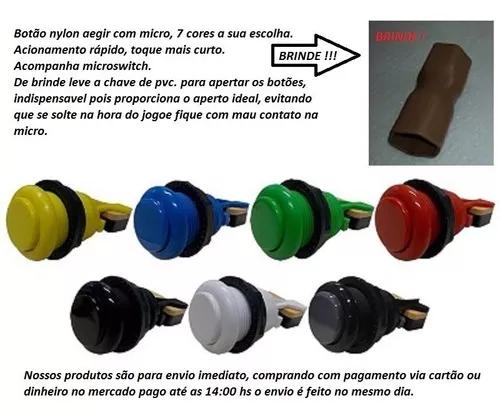 8 Botões Nylon Aegir Com Micro + 1 Comandos Aegir Com