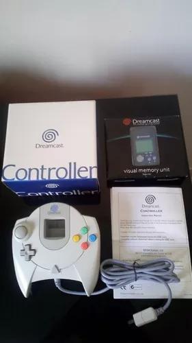 Controle Dreamcast + Vmu Azul Zerados