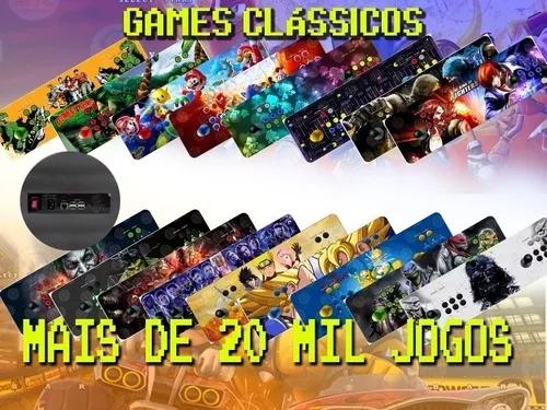 Fliperama Portatil Arcade Óptico 20 Mil Jogos 64gb - 68x24