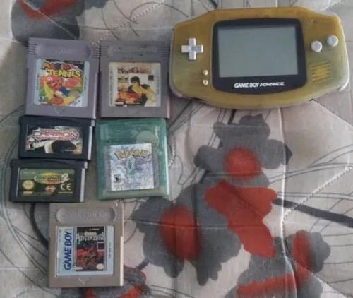 Game Boy Advance + 5 Jogos Funcionando