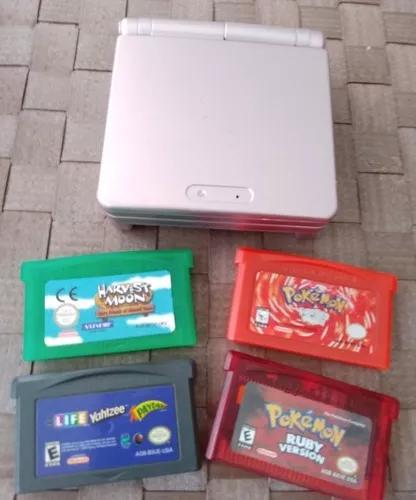 Game Boy Advance Sp Original+ 4jogos Pok