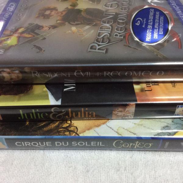 Kit com três filmes bluray