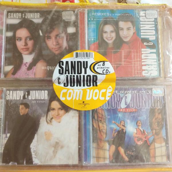 Maleta 8 primeiros CDs Sandy e Júnior