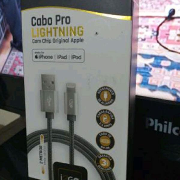 cabo pro lightning para iphone ( leia descrição)