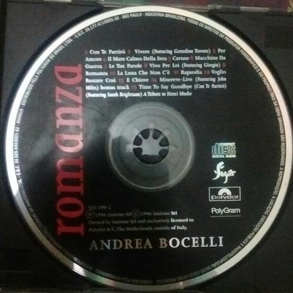 cd romanza - andrea bocelli - 1996