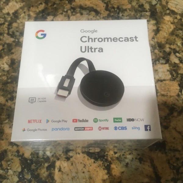 chromecast ultra google original 4k hdr novo