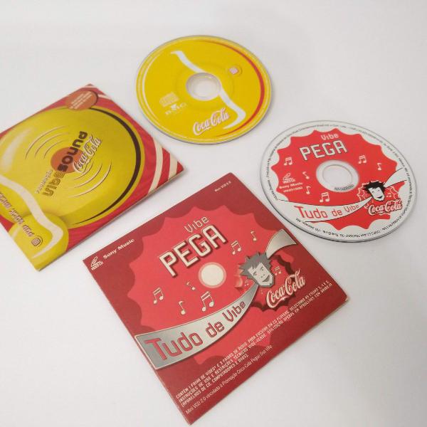 coca cola mini cds - vibe sound e tudo de vibe