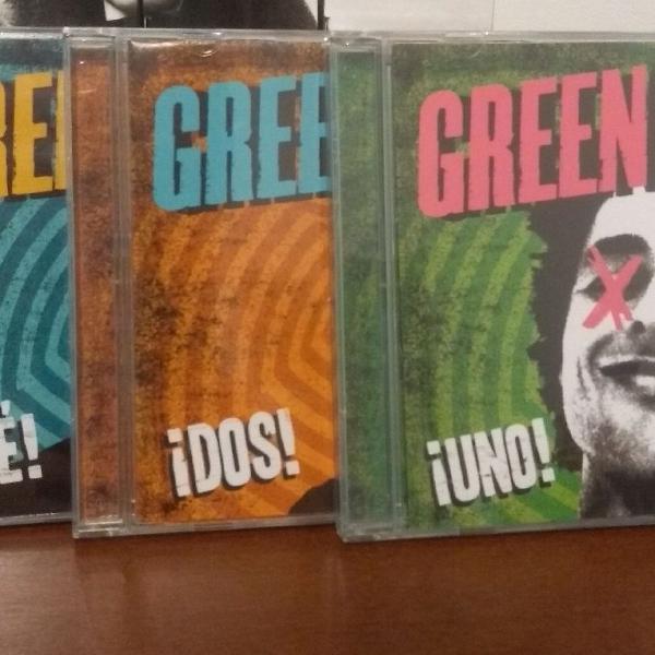 combo de CDs do Green Day - uno, dos, tré