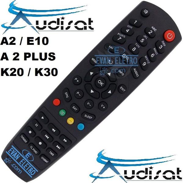 controle audisat e10 / a2 / a2 plus / k20 / k30