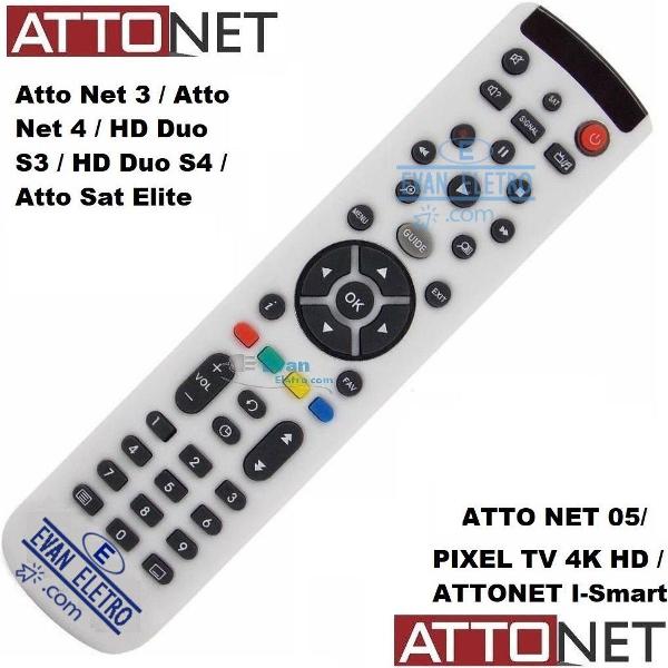 controle remoto receptor attonet / atto net 3 / atto net 4