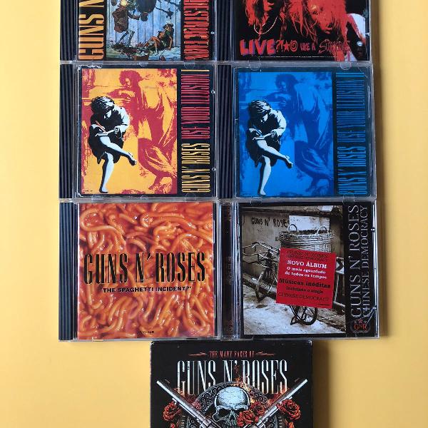 guns n roses - 07 álbuns, sendo um triplo