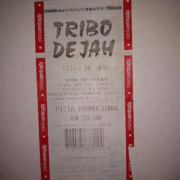 ingresso show tribo de jah