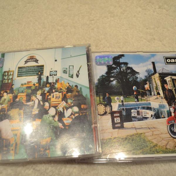 kit com 2 cd´s oasis - the masterplan/ be here now