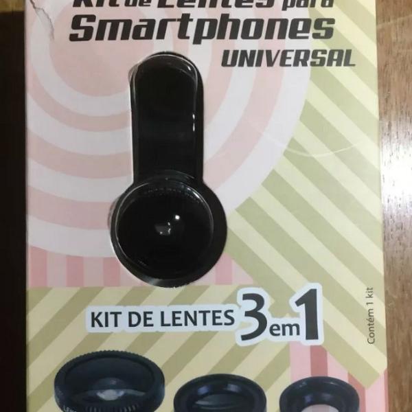 kit de lentes para smartphone