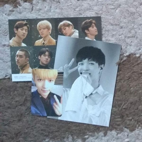 kpop combo cards postcard exo/lay (frete grátis)