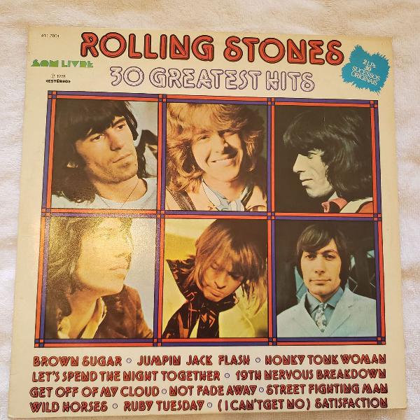 lp - vinil - vinil rolling stones 30 greatest (rock/ 1977)