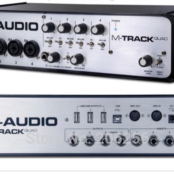 placa/interface m-audio quad