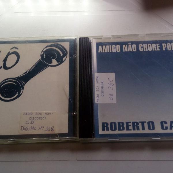 roberto carlos cds singles alô + amigo não chore por ela