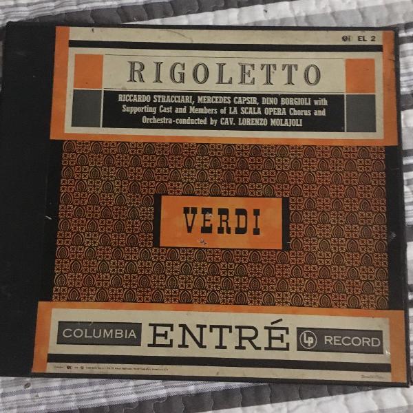 vinil duplo música clássica verdi rigoletto