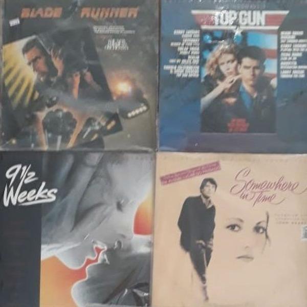 vinil lp - trilha sonora de filmes - lote com 4 discos