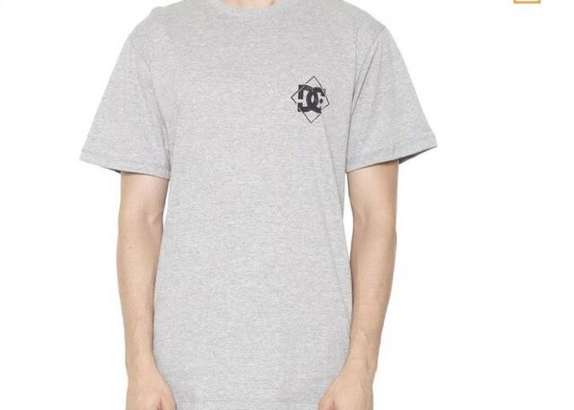 Camiseta DC Shoes Line cinza