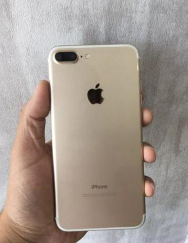 IPhone 7 Plus 128gb dourado, aceito cartão!