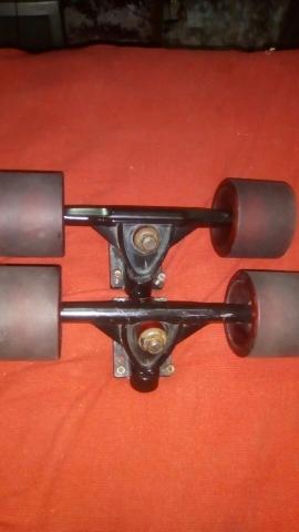 Truck de longboard e roda 75mm 78a de longboard