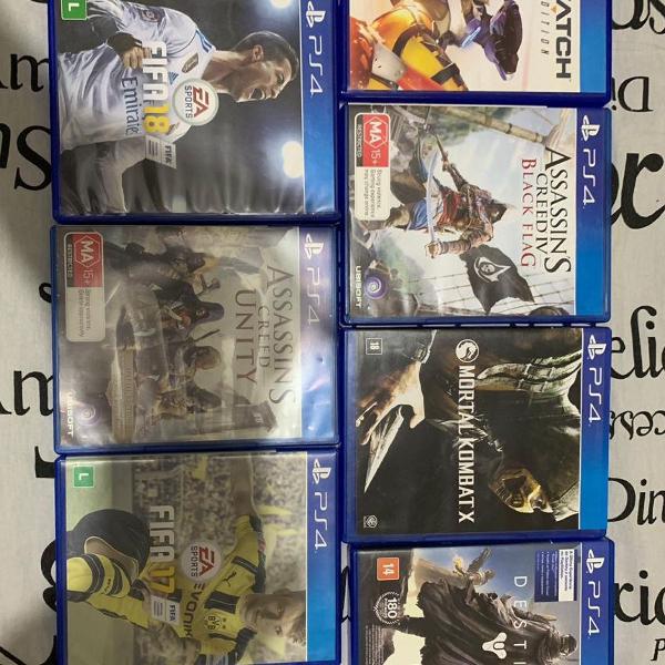 jogos ps4 (preço por peça)