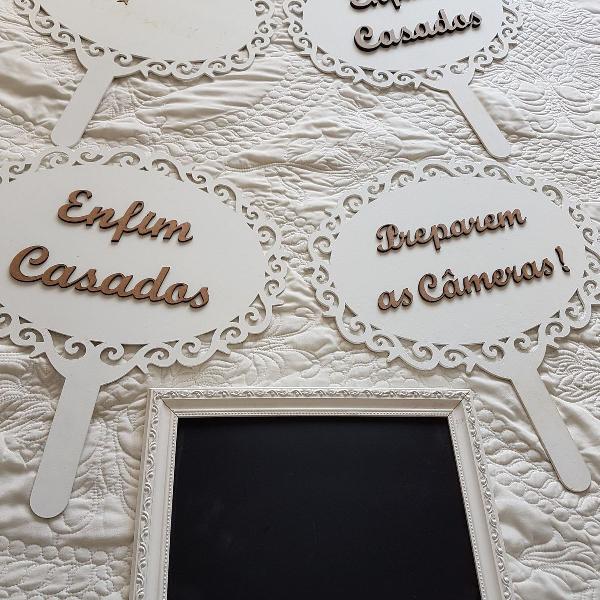 plaquinha casamento