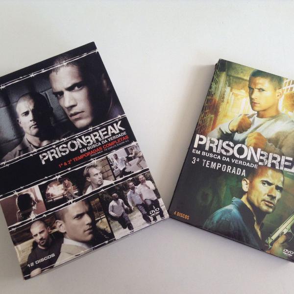 3 Temporadas de Prision Break (Box Originais)