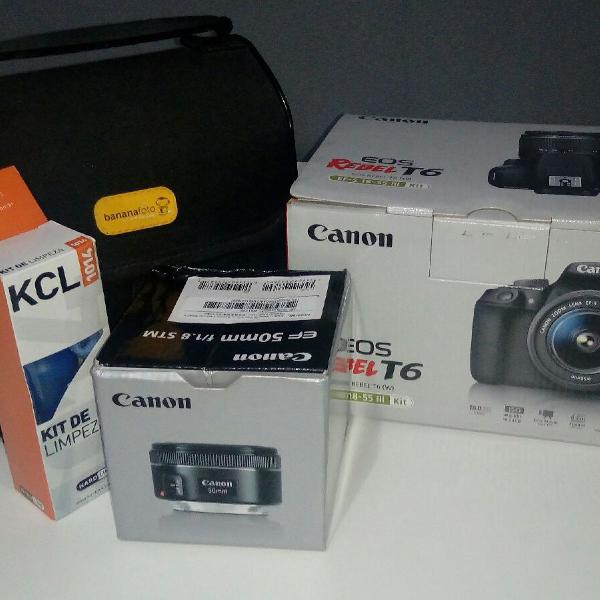 Câmera Canon T6