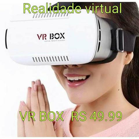 VR BOX óculos de realidade virtual c/controle