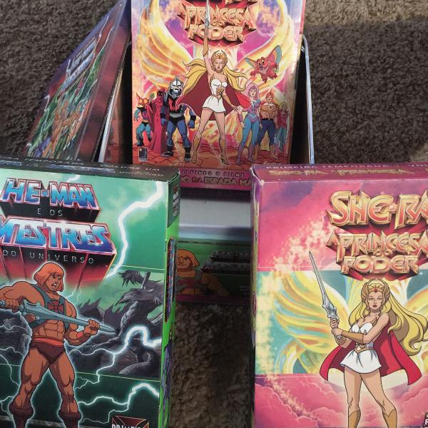 box he-man e she-ra na lata - colecionador