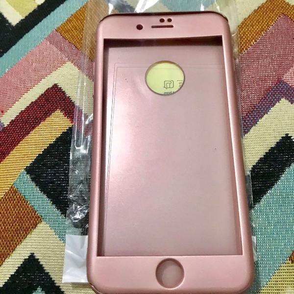 capa case rosa para iphone 7 plus