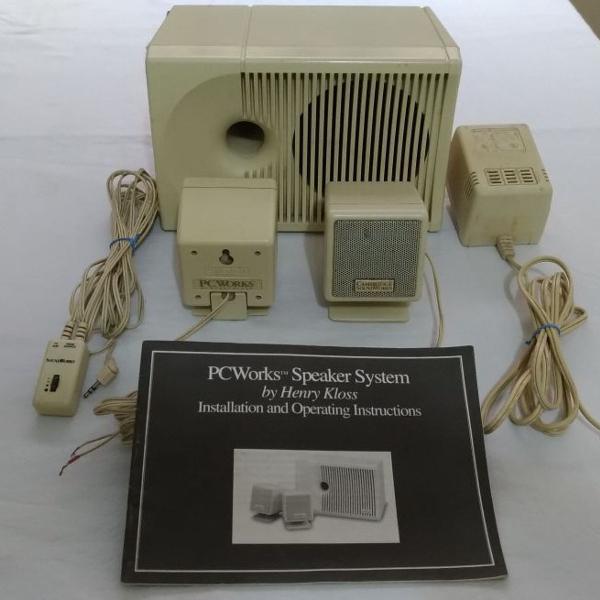 conjunto caixa de som cambridge soundworks pcworks - sub+ 2