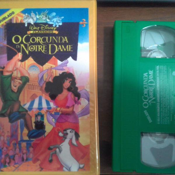 fita vhs o corcunda de notre dame - walt disney