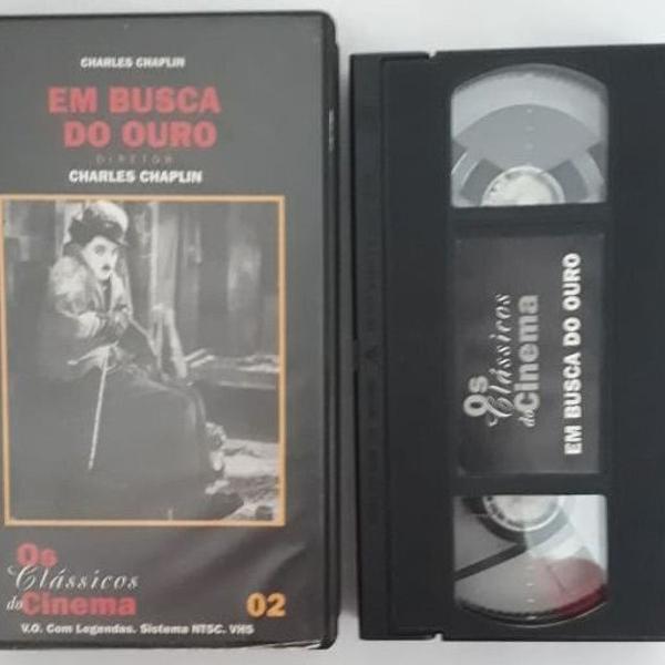 fita vhs original - charles chaplin - em busca do ouro