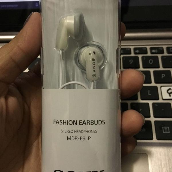 fone de ouvido sony fashion earbuds