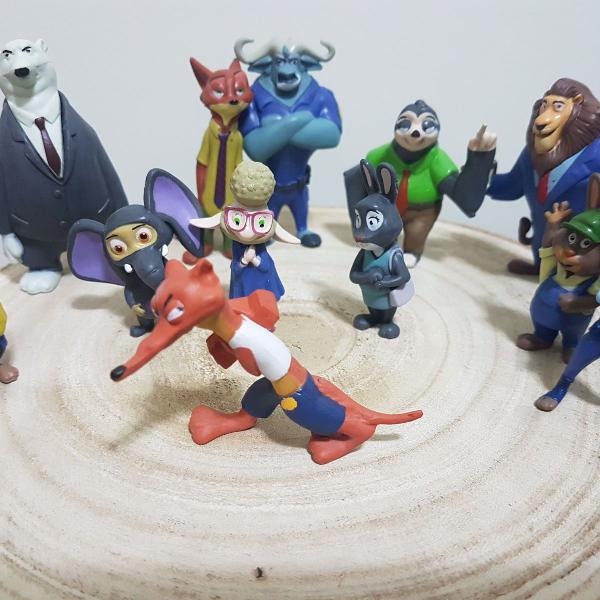 g-057 adorogeek - kit com 12 personagens zootopia