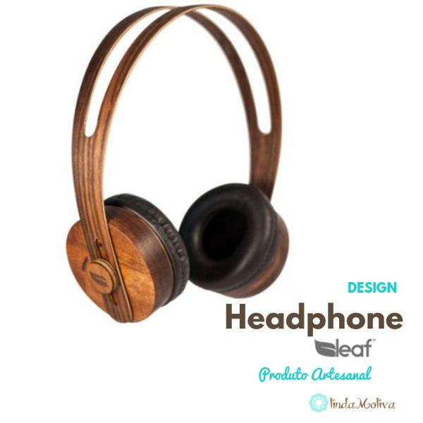 headphone de madeira - fone de ouvido em madeira