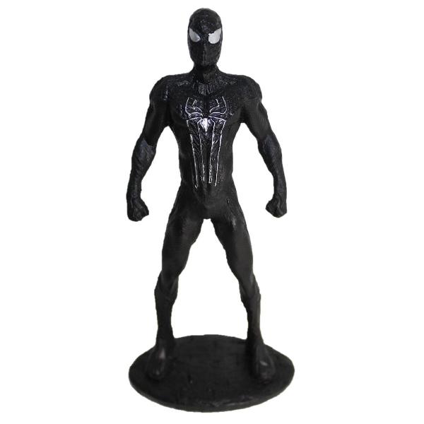 homem aranha preto spider man action figure em resina