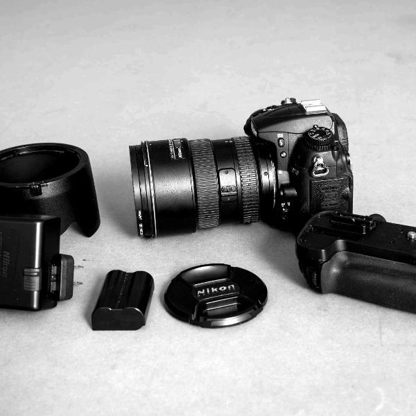 kit nikon d7000 + lente af-s nikor 17-55mm f./2.8 dx +