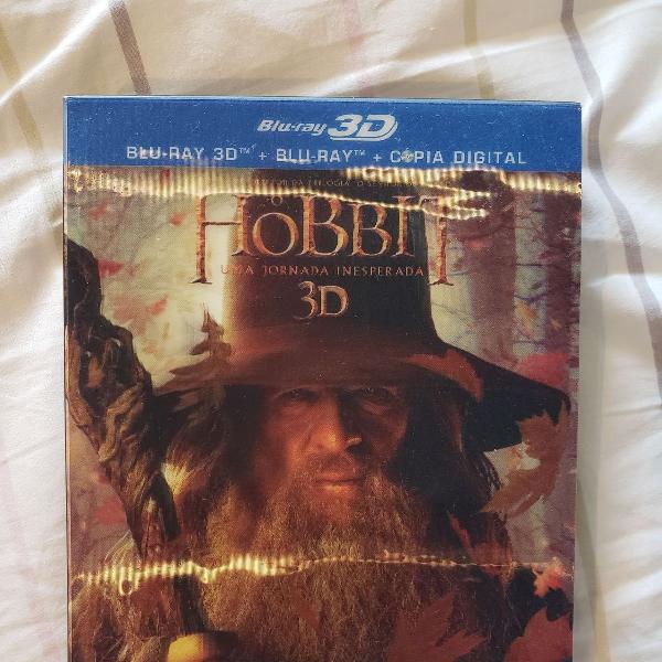 o hobbit uma jornada inesperada blu-ray 2d 3d 4 discos