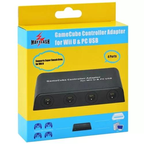 Adaptador 4 Controles Gamecube P/ Wiiu, Switch Ou Pc Usb
