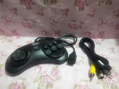 Kit Sega Mega Drive Controle + Cabo Audio E Video Novo