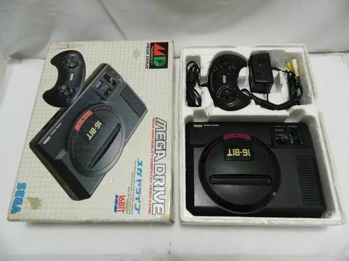 Mega Drive 1 Asiático - Caixa Manual Isopor Controle Fonte
