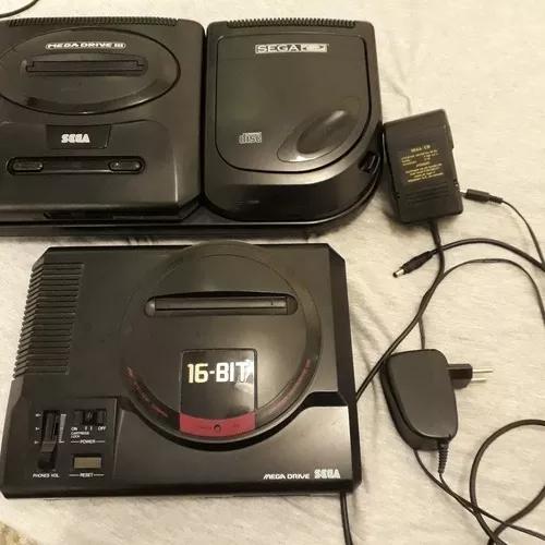 Mega Drive 1 Japonês Mais Sega Cd Console Original Raro