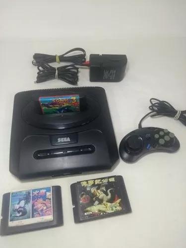 Mega Drive 3 C/ 1 Controle + 3 Fitas + Fonte Original/cabo