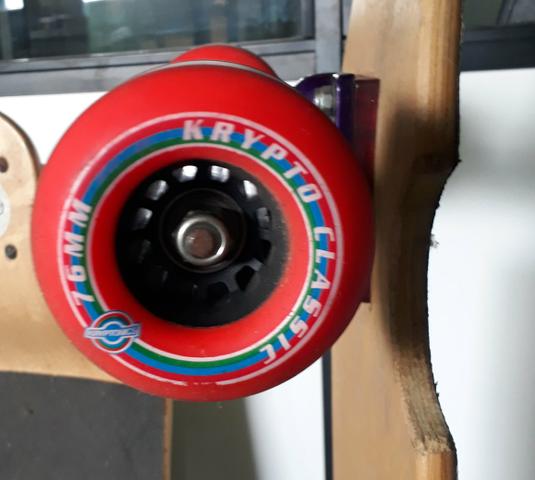 Skate longboard rodas kryptonics 76mm